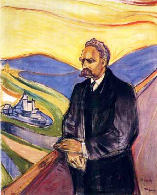 Retrato de Nietzsche por el pintor noruego Edvard Munch (1863-1944).