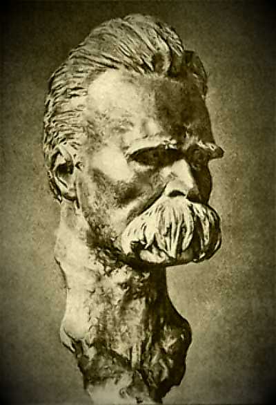 Busto de Nietzsche realizado por el artista alemán Max Klinger (1857 -1920)